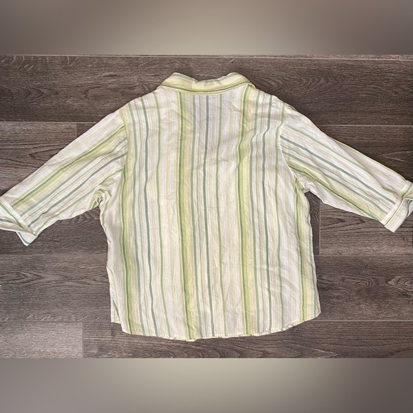 ALC Plus size striped button up shirt with tank top - Picture 2 of 7